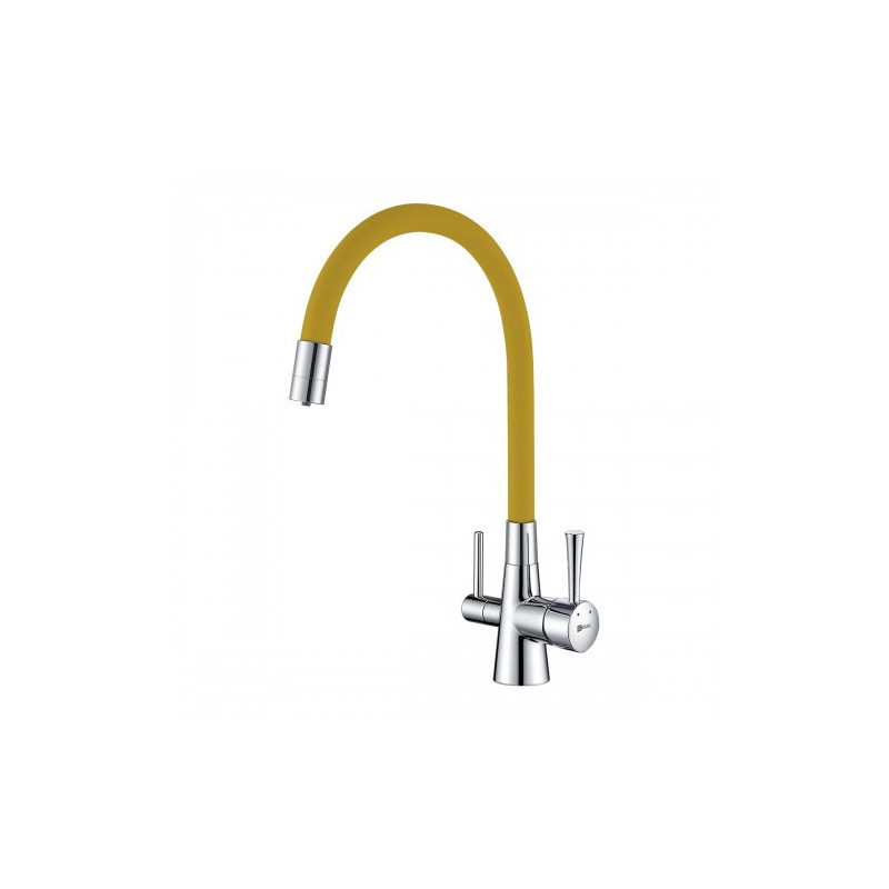 Смеситель для кухни желтый/хром Lemark Comfort LM3075C-Yellow
