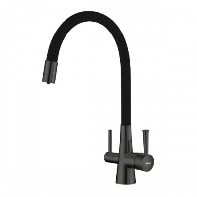 Смеситель для кухни черный/графит Lemark Comfort LM3075GM
