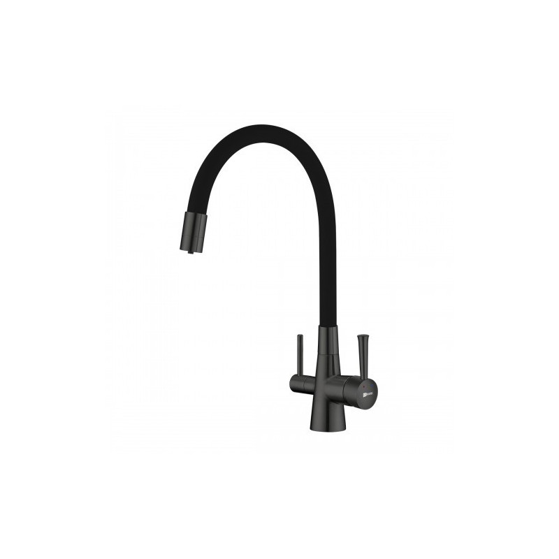 Смеситель для кухни черный/графит Lemark Comfort LM3075GM