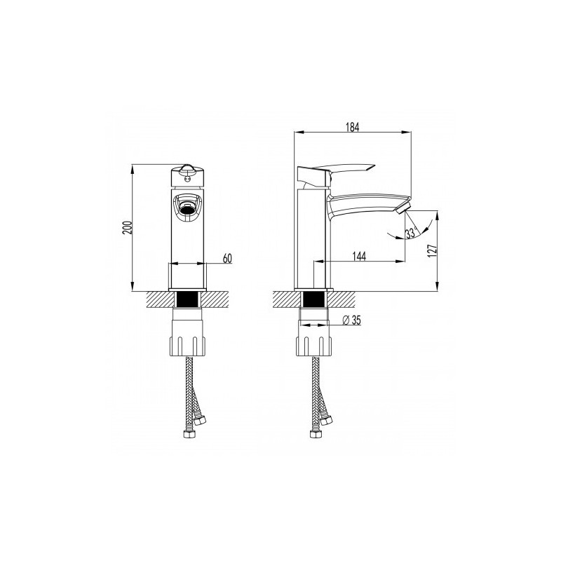 Смеситель для раковины хром Lemark Mars LM3537C