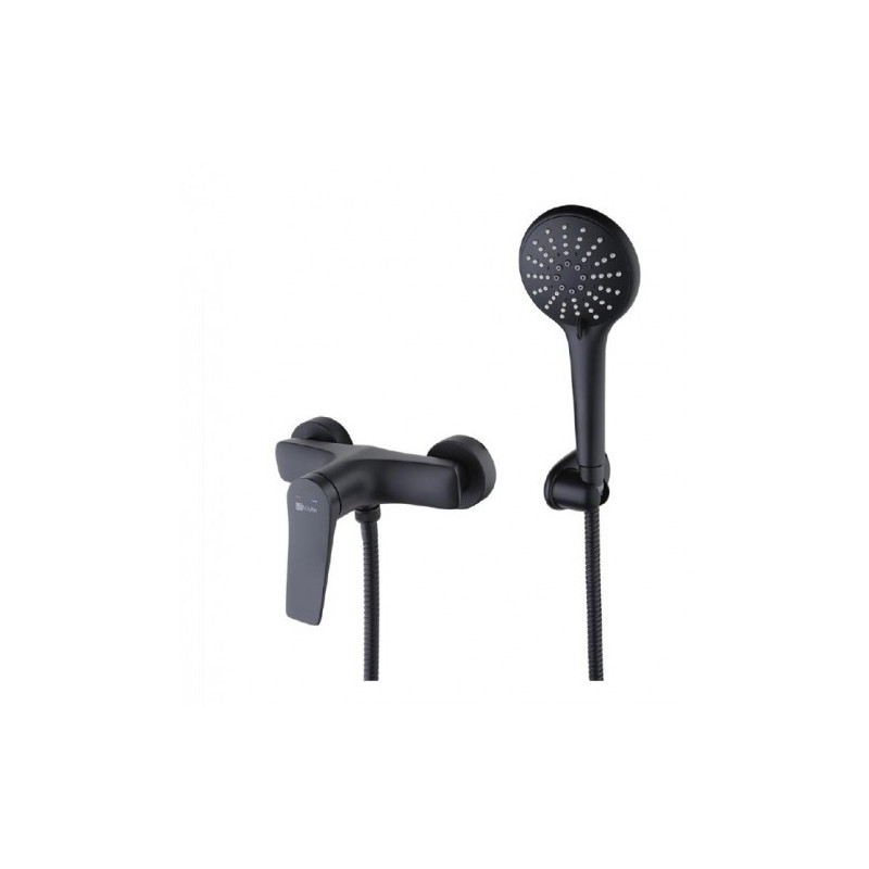 Смеситель для душа черный Lemark Bronx LM3703BL