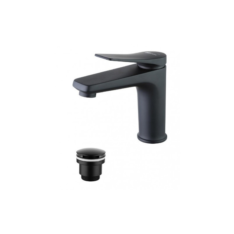 Смеситель для раковины черный Lemark Bronx LM3706BL
