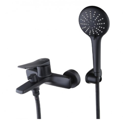 Смеситель для ванны черный Lemark Bronx LM3714BL