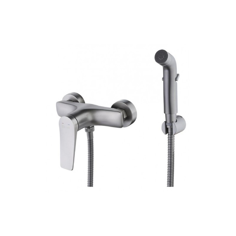Смеситель для душа графит Lemark Bronx LM3718GM