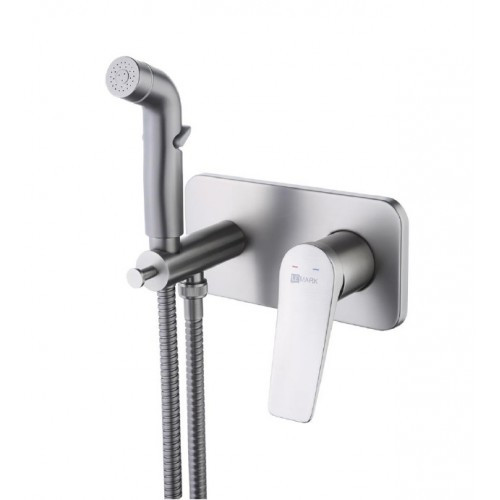 Смеситель для душа встраиваемый графит Lemark Bronx LM3720GM