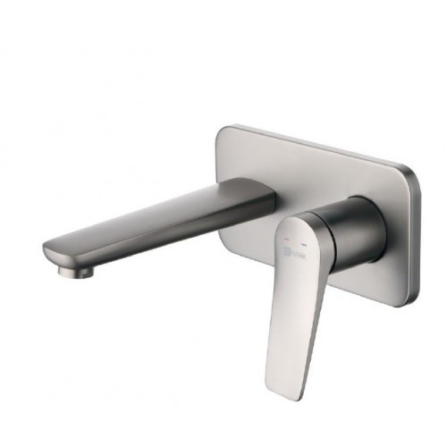 Смеситель для раковины встраиваемый графит Lemark Bronx LM3726GM