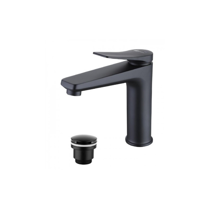 Смеситель для раковины черный Lemark Bronx LM3737BL