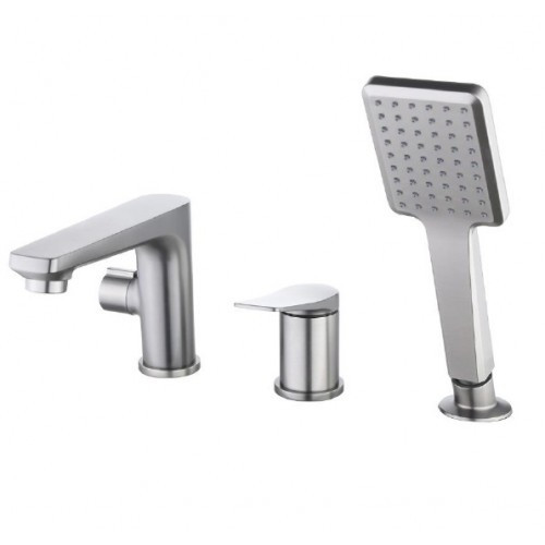 Смеситель на борт ванны графит Lemark Bronx LM3745GM