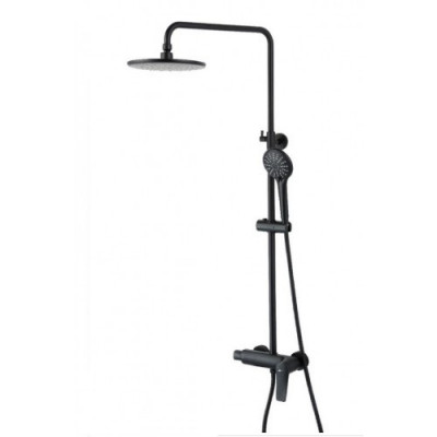 Система для душа со смесителем черный Lemark Bronx LM3760BL