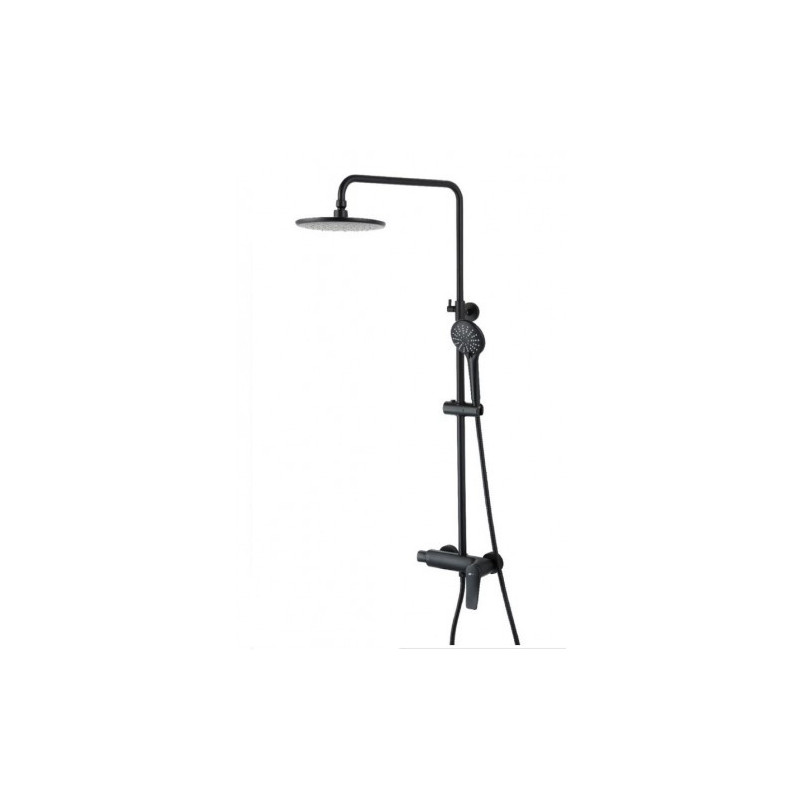Система для душа со смесителем черный Lemark Bronx LM3760BL