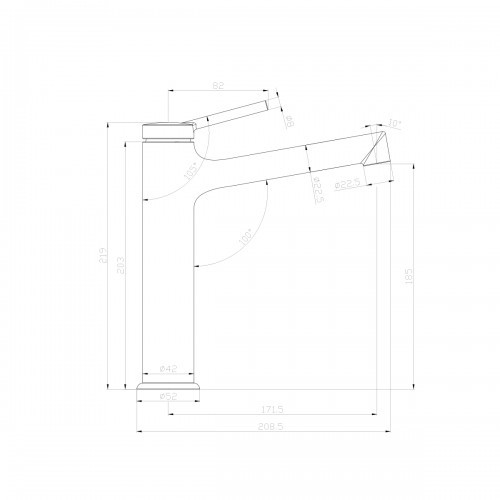 Смеситель для раковины хром Lemark Minima LM3837C
