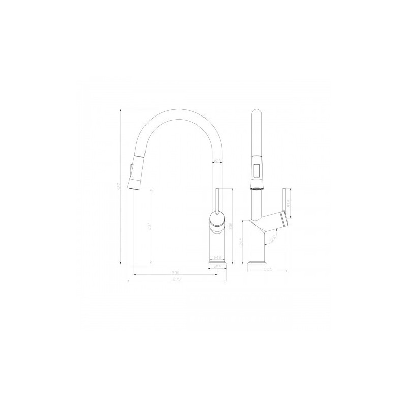 Смеситель для кухни хром Lemark Minima LM3850C