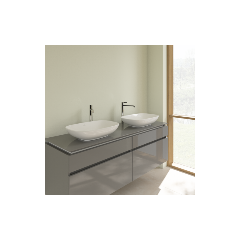 Раковина 56x38x15см Villeroy&Boch Loop&Friends, Альпийский белый, с переливом, нешлифованный