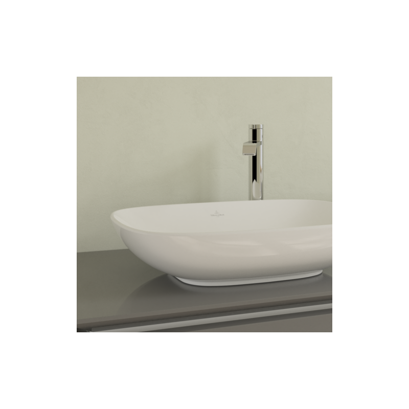 Раковина 56x38x15см Villeroy&Boch Loop&Friends, Альпийский белый, с переливом, нешлифованный