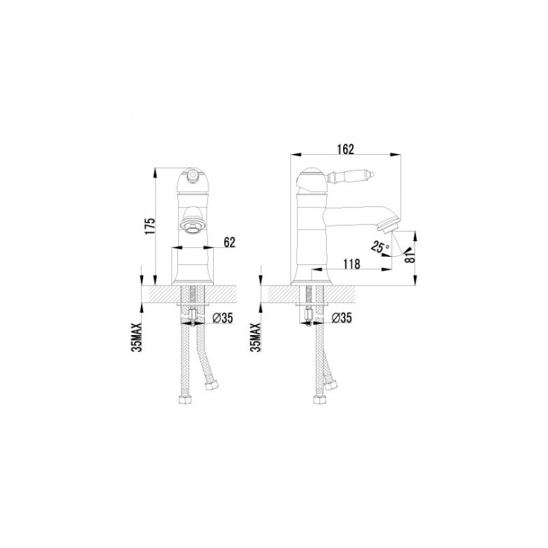 Смеситель для раковины хром Lemark Villa LM4806C