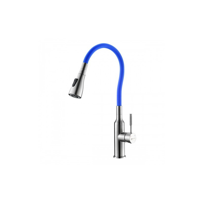 Смеситель для кухни синий/сталь Lemark Expert LM5082S-Blue