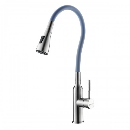Смеситель для кухни серый/сталь Lemark Expert LM5082S-Gray
