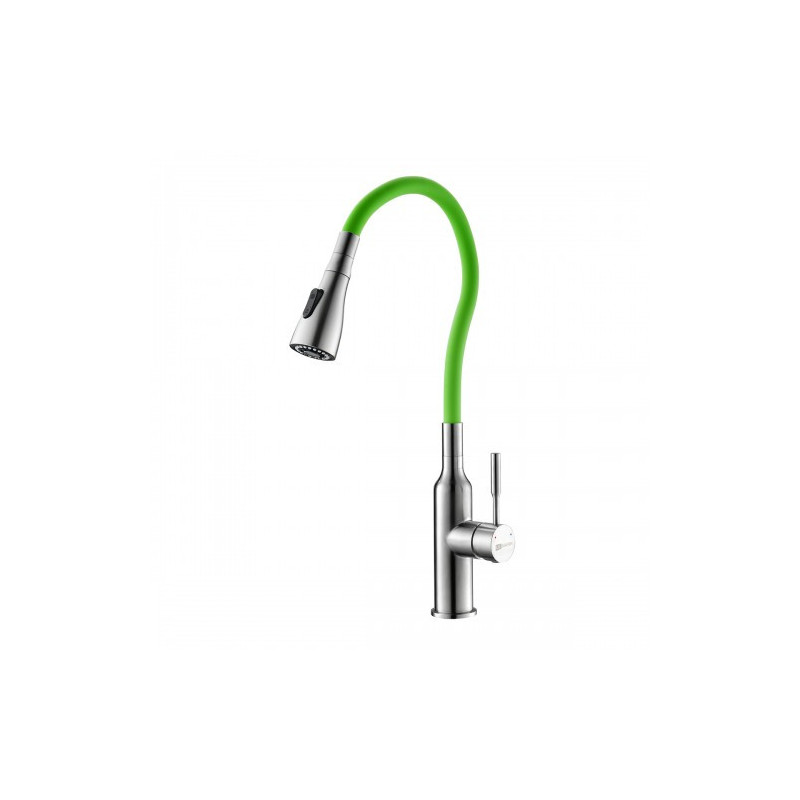 Смеситель для кухни зеленый/сталь Lemark Expert LM5082S-Green