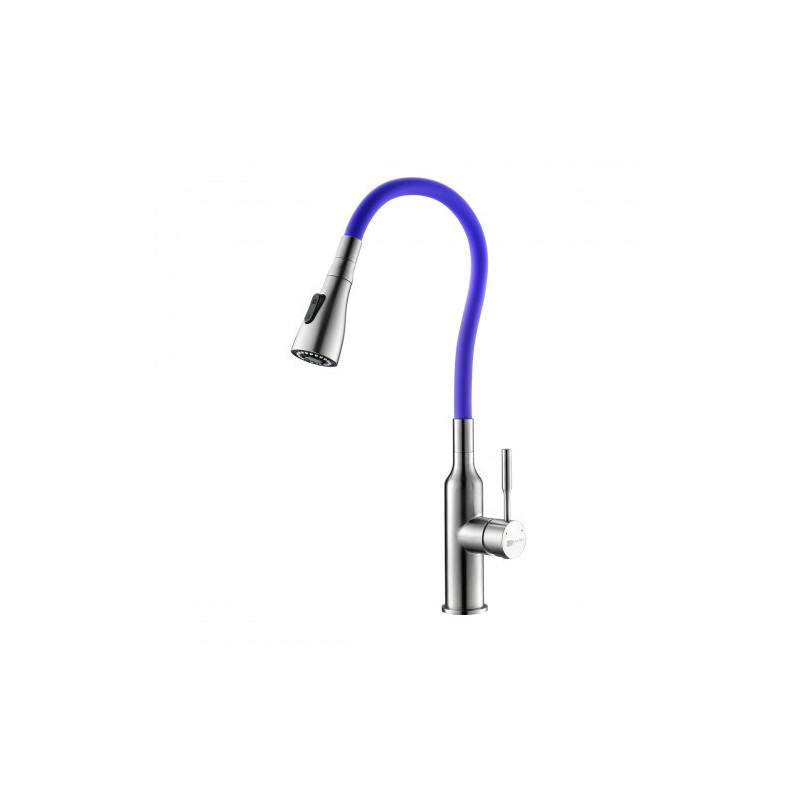 Смеситель для кухни фиолетовый/сталь Lemark Expert LM5082S-Violet