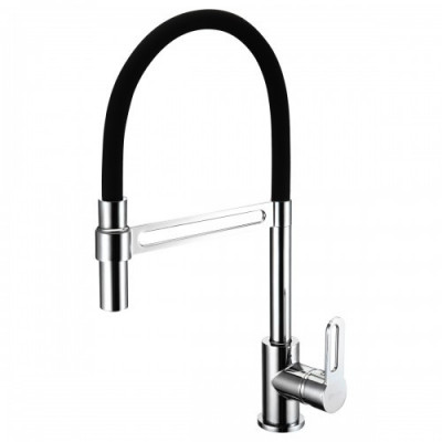 Смеситель для кухни черный/хром Lemark Soul LM6006C
