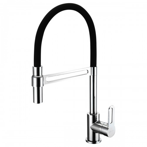 Смеситель для кухни черный/хром Lemark Soul LM6006C