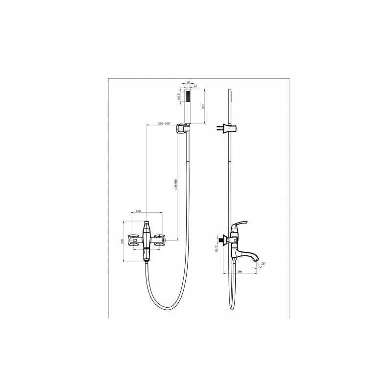 Смеситель для ванны черная бронза Lemark Nubira LM6214ORB