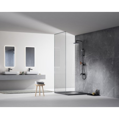 Система для ванны и душа со смесителем черная Lemark Tropic LM7002BL