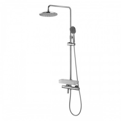 Система для ванны и душа с термостатическим смесителем хром Lemark Tropic LM7010C