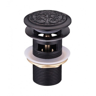 Донный клапан черная бронза Lemark Jasmine LM6680ORB