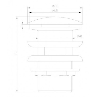Донный клапан черная бронза Lemark Jasmine LM6680ORB