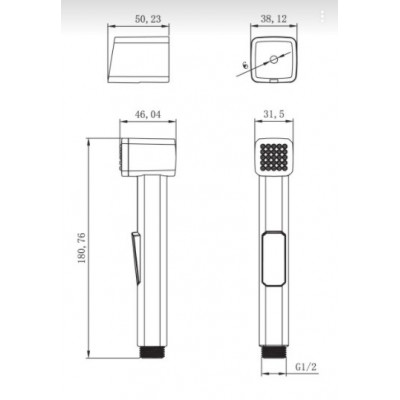 Гигиенический душ для биде хром Lemark LM8076C
