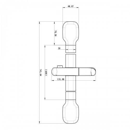 Штанга для душа хром Lemark LM8078C