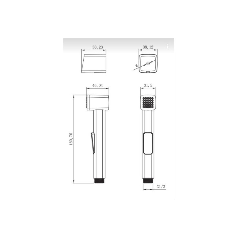 Гигиенический душ для биде хром Lemark LM8089C