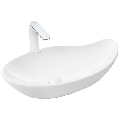Раковина накладная белая 65x38x14см Welt Wasser WW  ELBACH 1090