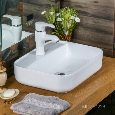 Накладная раковина белая 50х40х13.5см Melana A422B-803