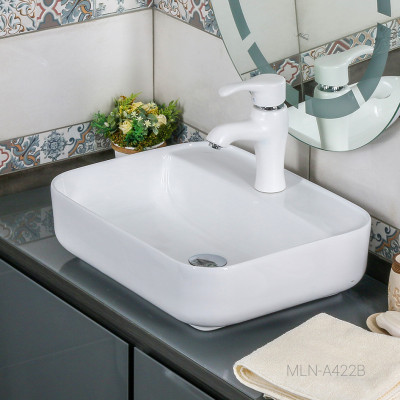 Накладная раковина белая 50х40х13.5см Melana A422B-803
