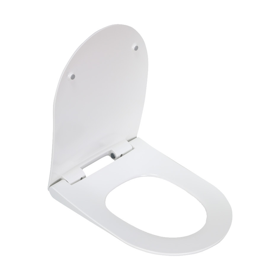 Сидение для унитаза дюропласт с микролифтом белое Melana 2014Sa-805