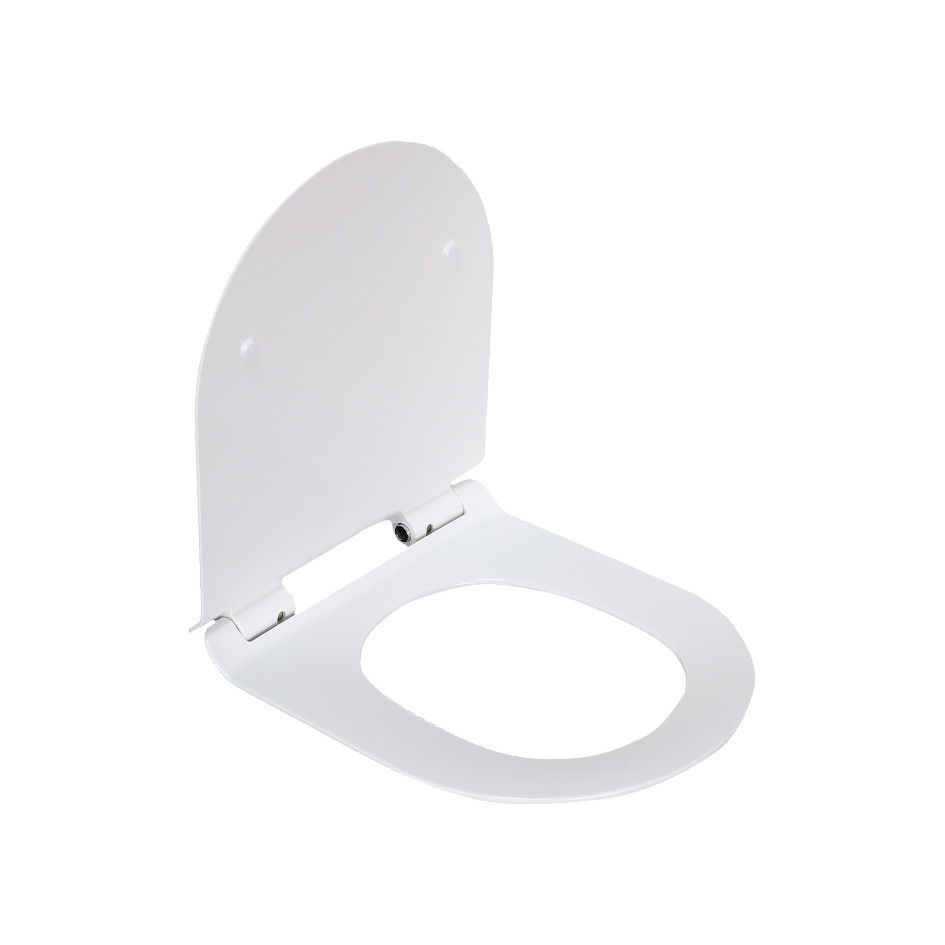 Сидение для унитаза дюропласт с микролифтом белое Melana В2330S-805