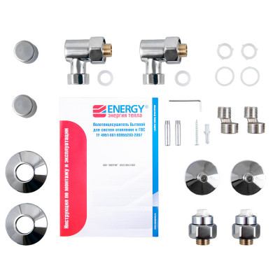 Полотенцесушитель водяной Energy Ideal 1000x500 хром