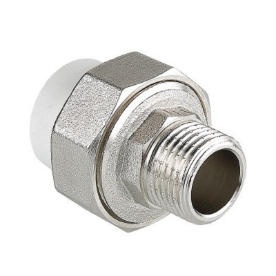 Муфта PPR белая разъемная НР 25 х1" VALTEC VTp.761.0.02506