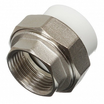 Муфта PPR белая разъемная ВР 25 х1" VALTEC  VTp.762.0.02506