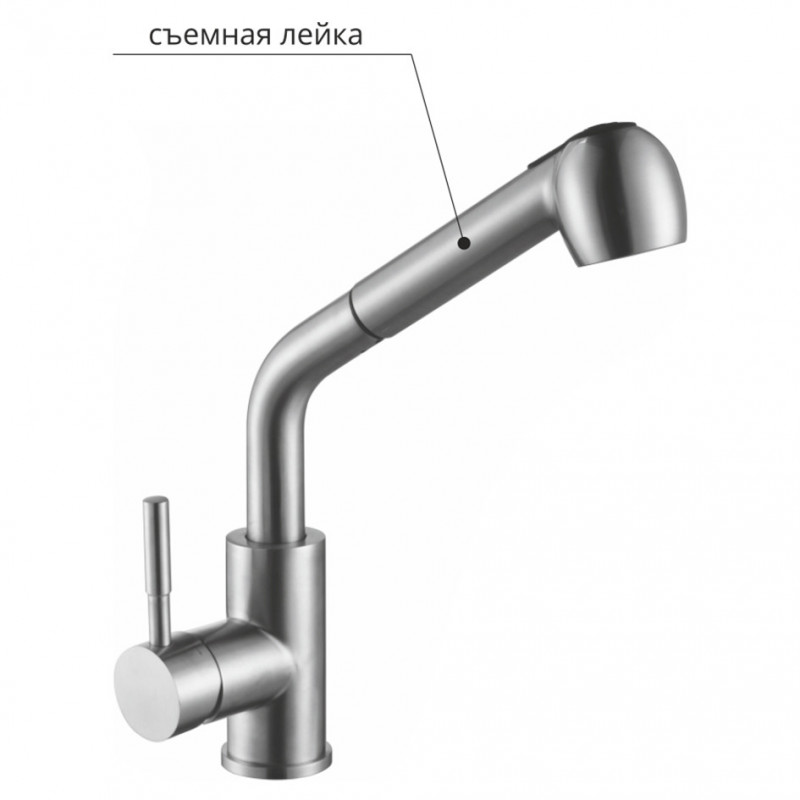 Смеситель для кухни хром Melana 8109