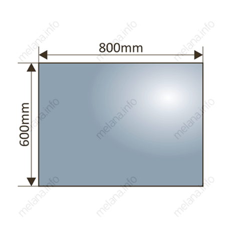 Зеркало с подсветкой и увеличительной линзой 60x80см Melana MLN-LED091