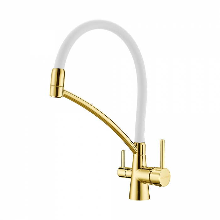 Смеситель для кухонной мойки золото, Paulmark SIEGEN, Si213111-G