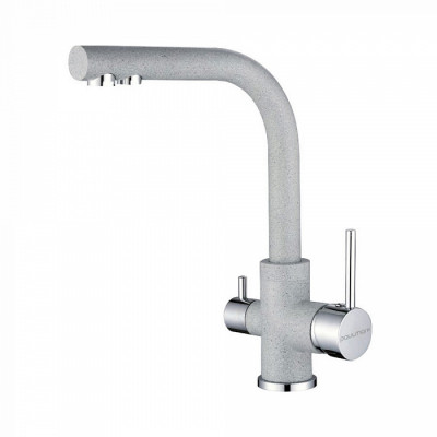 Смеситель для кухонной мойки серый, Paulmark ESSEN, Es213011-310