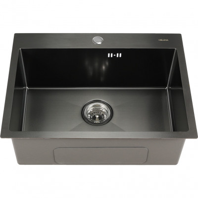 Мойка из нержавеющей стали 60х45х22см графит Melana D6045HB графит