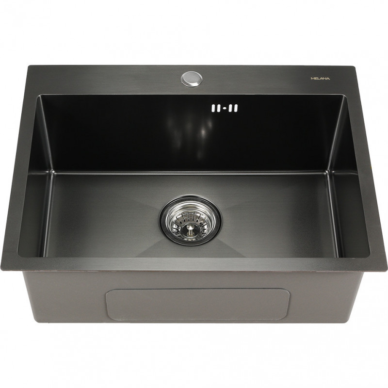 Мойка из нержавеющей стали 60х45х22см графит Melana D6045HB графит