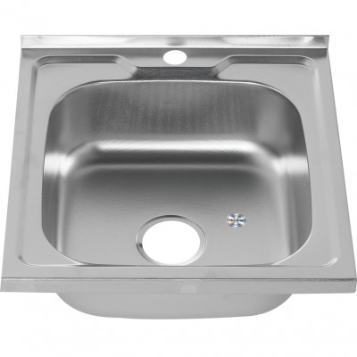 Мойка из нержавеющей стали 50х50х16см хром Melana 143D t (*15)