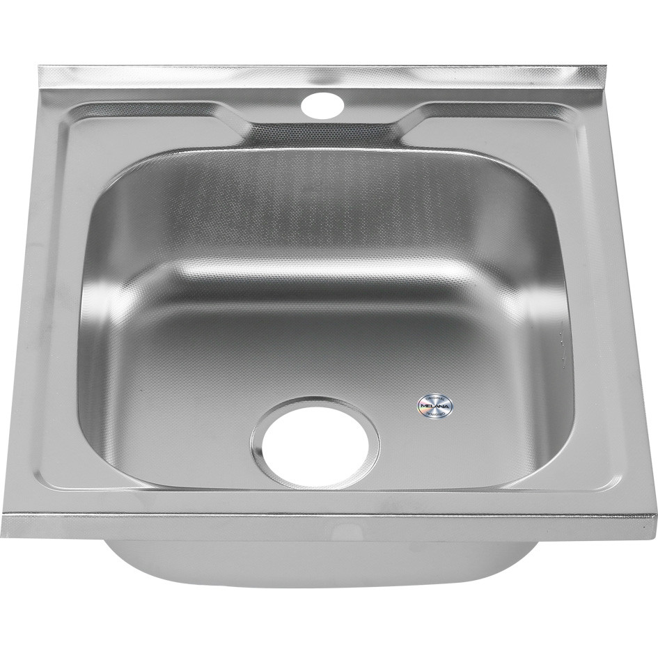 Мойка из нержавеющей стали 50х50х16см хром Melana 143D t (*15)