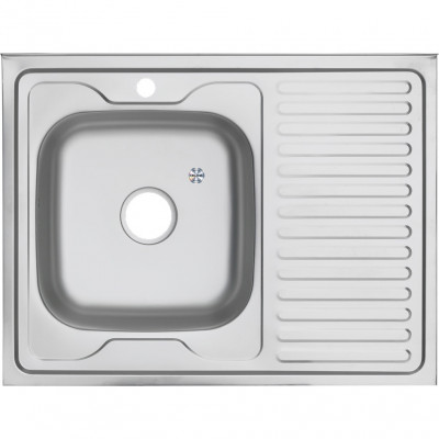 Мойка из нержавеющей стали 80х60х16см хром Melana 085D t L (*10)